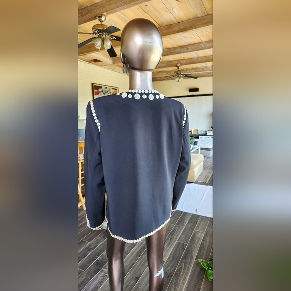 Stunning Vintage Victor Mother of Pearl Button Embellished Jacket - Picture 5 of 6